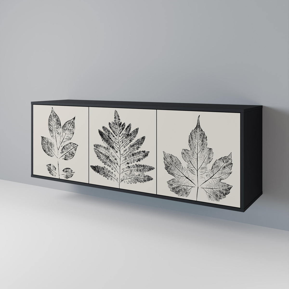 LEAFY STAMPS Aparador de 3 Portas