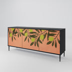 JUICY OLIVES 3-Door Sideboard in Black Finish