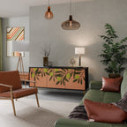 JUICY OLIVES 3-Door Sideboard in Black Finish