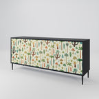PALM SPRING 3-Door Sideboard in Black Finish