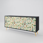 PALM SPRING 3-Door Sideboard in Black Finish