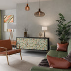 PALM SPRING 3-Door Sideboard in Black Finish