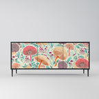 FUNGUS FANTASY 3-Door Sideboard in Black Finish