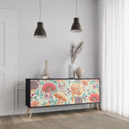 FUNGUS FANTASY 3-Door Sideboard in Black Finish