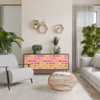 SKATEBOARD ARTISTRY 3-Door Sideboard in Black Finish