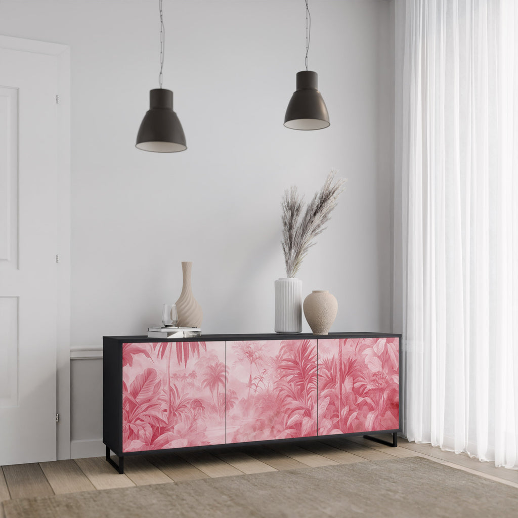 SWEET TROPICS 3-Door Sideboard in Black Finish