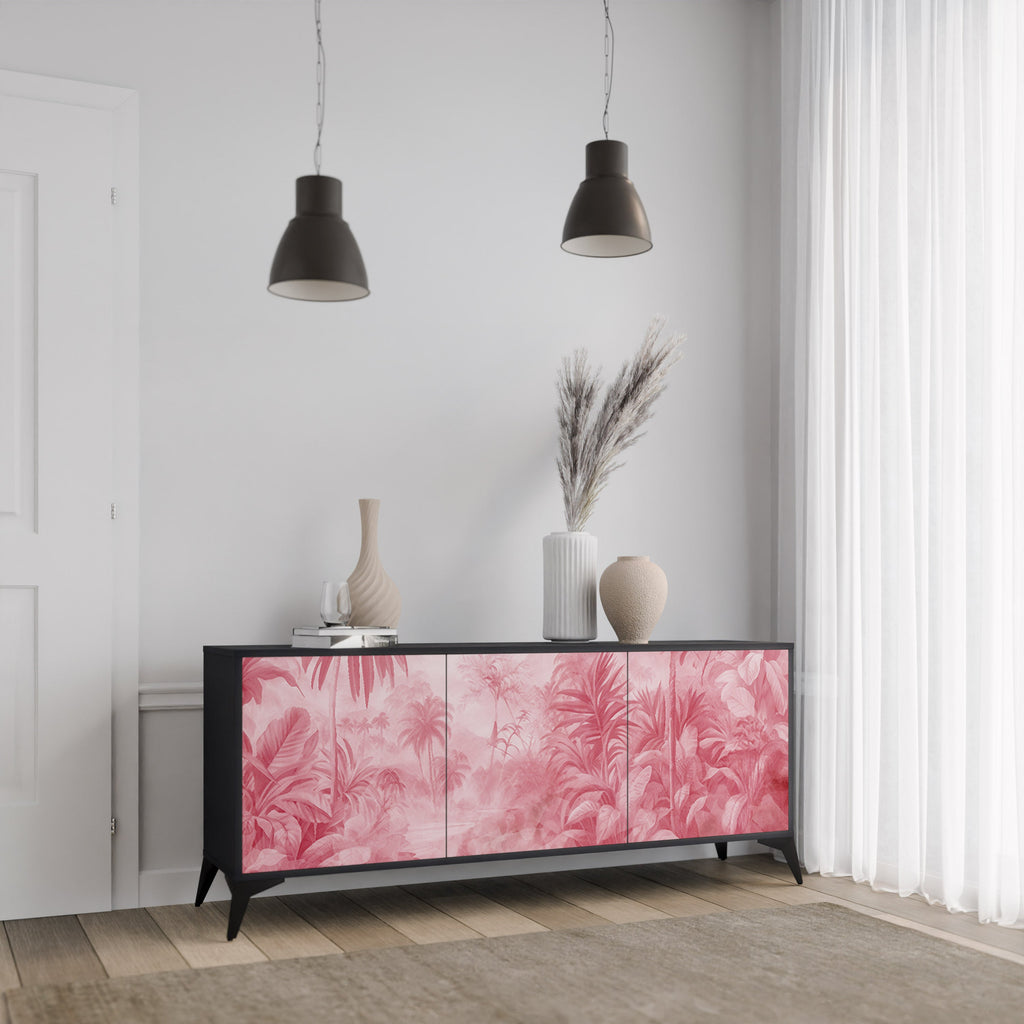 SWEET TROPICS 3-Door Sideboard in Black Finish