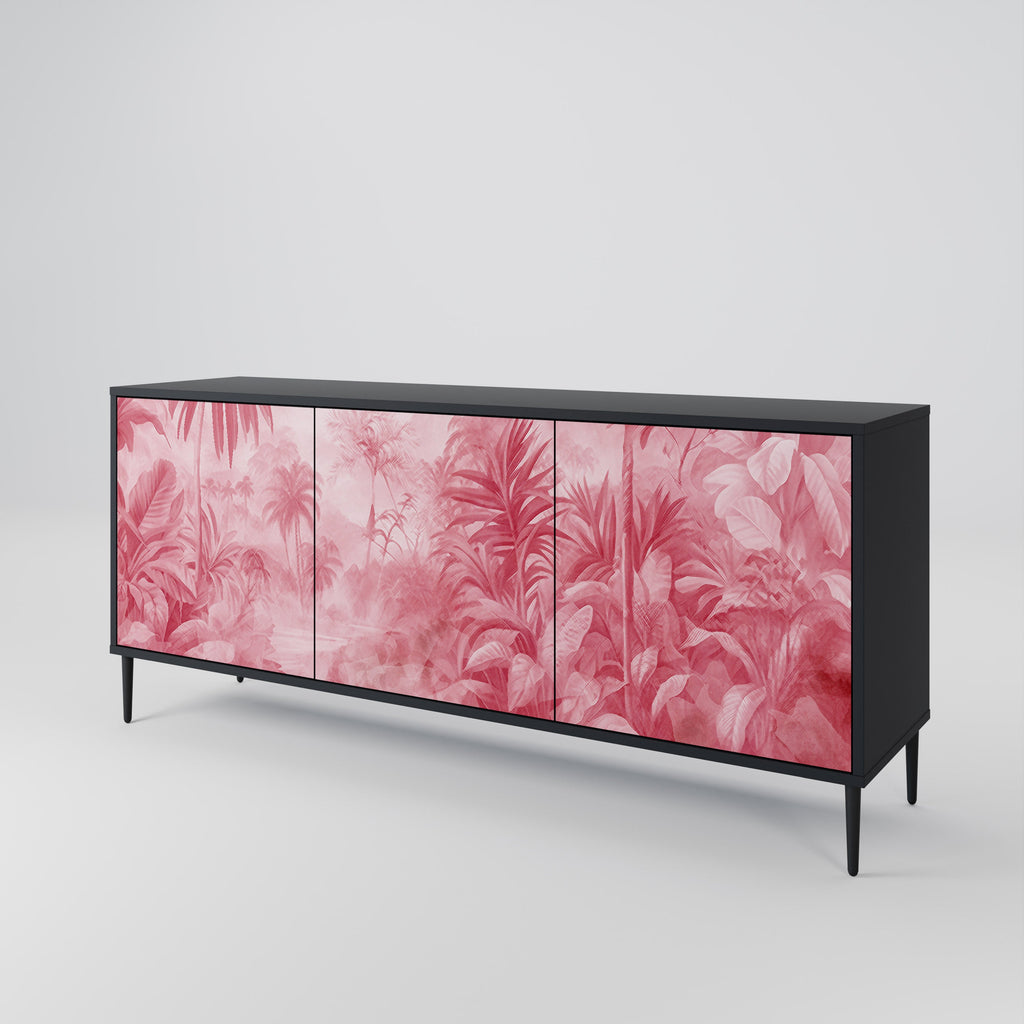 SWEET TROPICS 3-Door Sideboard in Black Finish