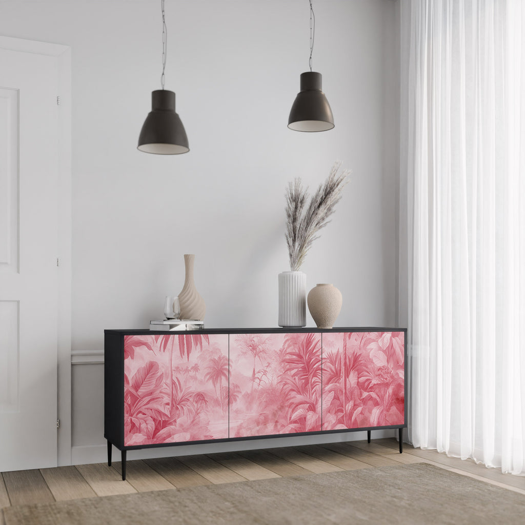 SWEET TROPICS 3-Door Sideboard in Black Finish