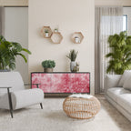 SWEET TROPICS 3-Door Sideboard in Black Finish