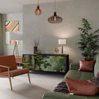 VERDURE ABYSS 3-Door Sideboard in Black Finish