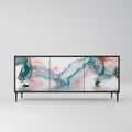 VELVET CROSSING 3-Door Sideboard in Black Finish