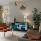 COMBINATION OF SHAPES 3-Door Sideboard in Black Finish