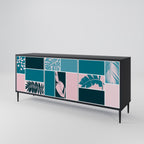 COMBINATION OF SHAPES 3-Door Sideboard in Black Finish