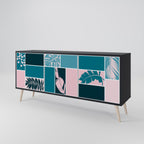 COMBINATION OF SHAPES 3-Door Sideboard in Black Finish
