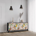 COCOA FRUITS 3-Door Sideboard in Black Finish