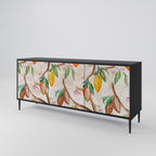 COCOA FRUITS 3-Door Sideboard in Black Finish