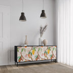 COCOA FRUITS 3-Door Sideboard in Black Finish