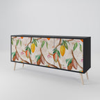 COCOA FRUITS 3-Door Sideboard in Black Finish