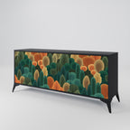 AUTUMN KALEIDOSCOPE 3-Door Sideboard in Black Finish