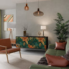 AUTUMN KALEIDOSCOPE 3-Door Sideboard in Black Finish