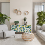 LEMON TREE 3-Door Sideboard in Black Finish