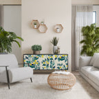 LEMON TREE 3-Door Sideboard in Black Finish