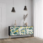 LEMON TREE 3-Door Sideboard in Black Finish