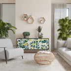 LEMON TREE 3-Door Sideboard in Black Finish