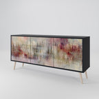 VEILED SUMMIT 3-Door Sideboard in Black Finish