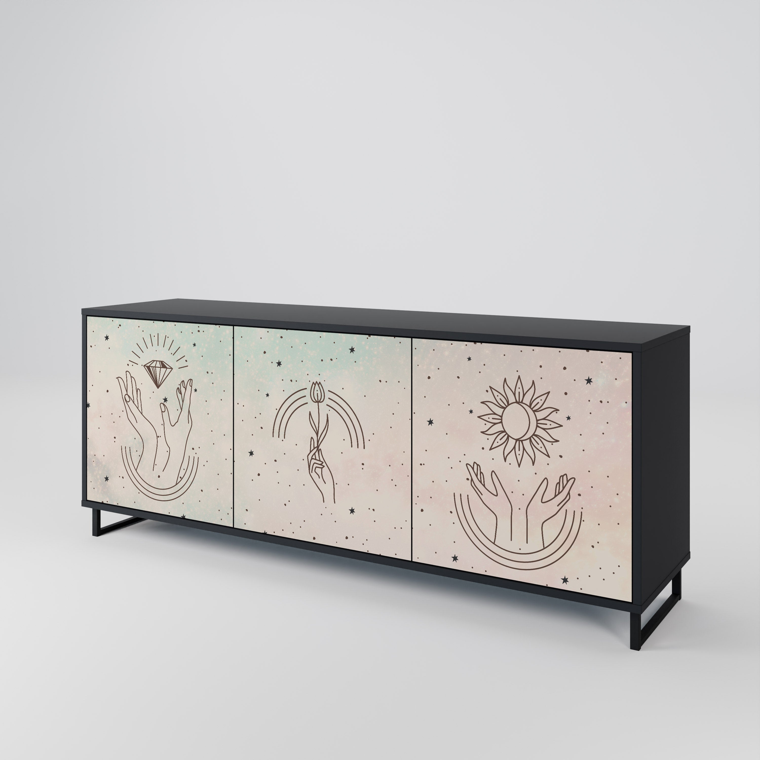 DELICATE BEAUTY 3-Door Sideboard