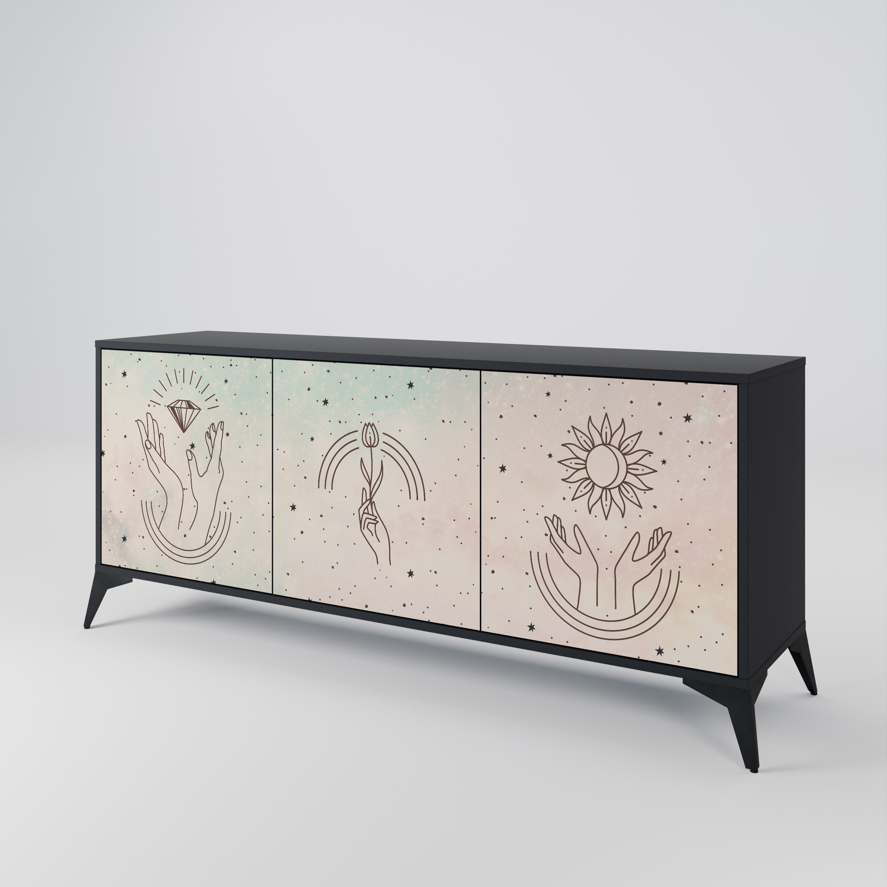 DELICATE BEAUTY 3-Door Sideboard