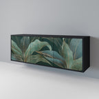 ROYAL GREEN Aparador de 3 Portas em Acabamento Preto