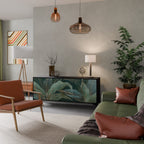 ROYAL GREEN Aparador de 3 Portas em Acabamento Preto