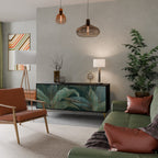 ROYAL GREEN Aparador de 3 Portas em Acabamento Preto