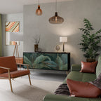 ROYAL GREEN Aparador de 3 Portas em Acabamento Preto