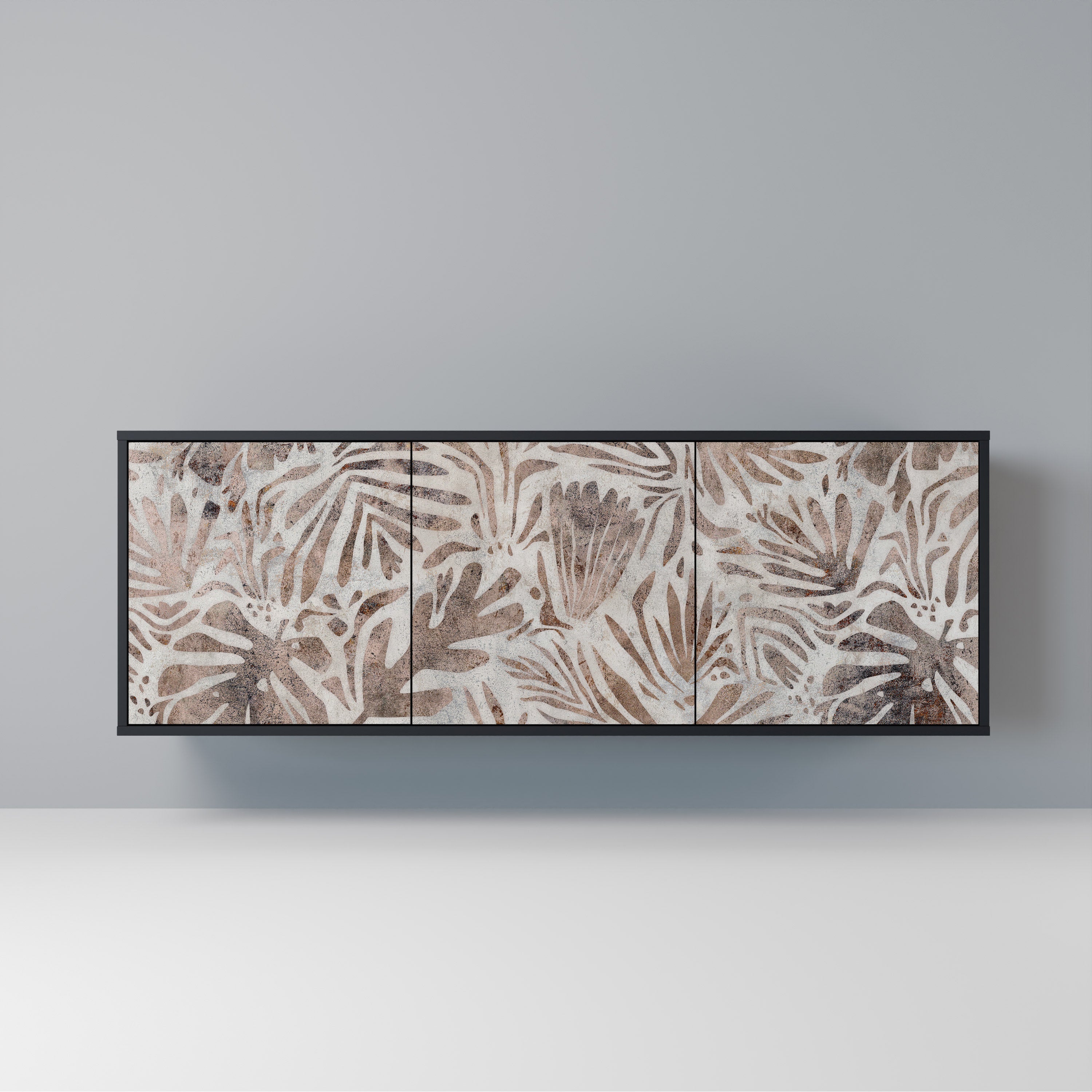 PASSING TIME Aparador de 3 Portas em Acabamento Preto