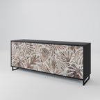 PASSING TIME 3-Door Sideboard in Black Finish