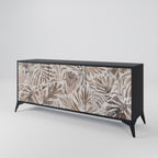 PASSING TIME 3-Door Sideboard in Black Finish