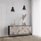PASSING TIME 3-Door Sideboard in Black Finish
