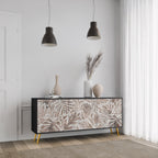 PASSING TIME 3-Door Sideboard in Black Finish