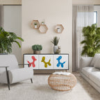 CHILDHOOD MEMORY Aparador de 3 Portas em Acabamento Preto