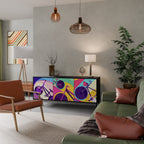 BIKE DREAMS Aparador de 3 Portas em Acabamento Preto