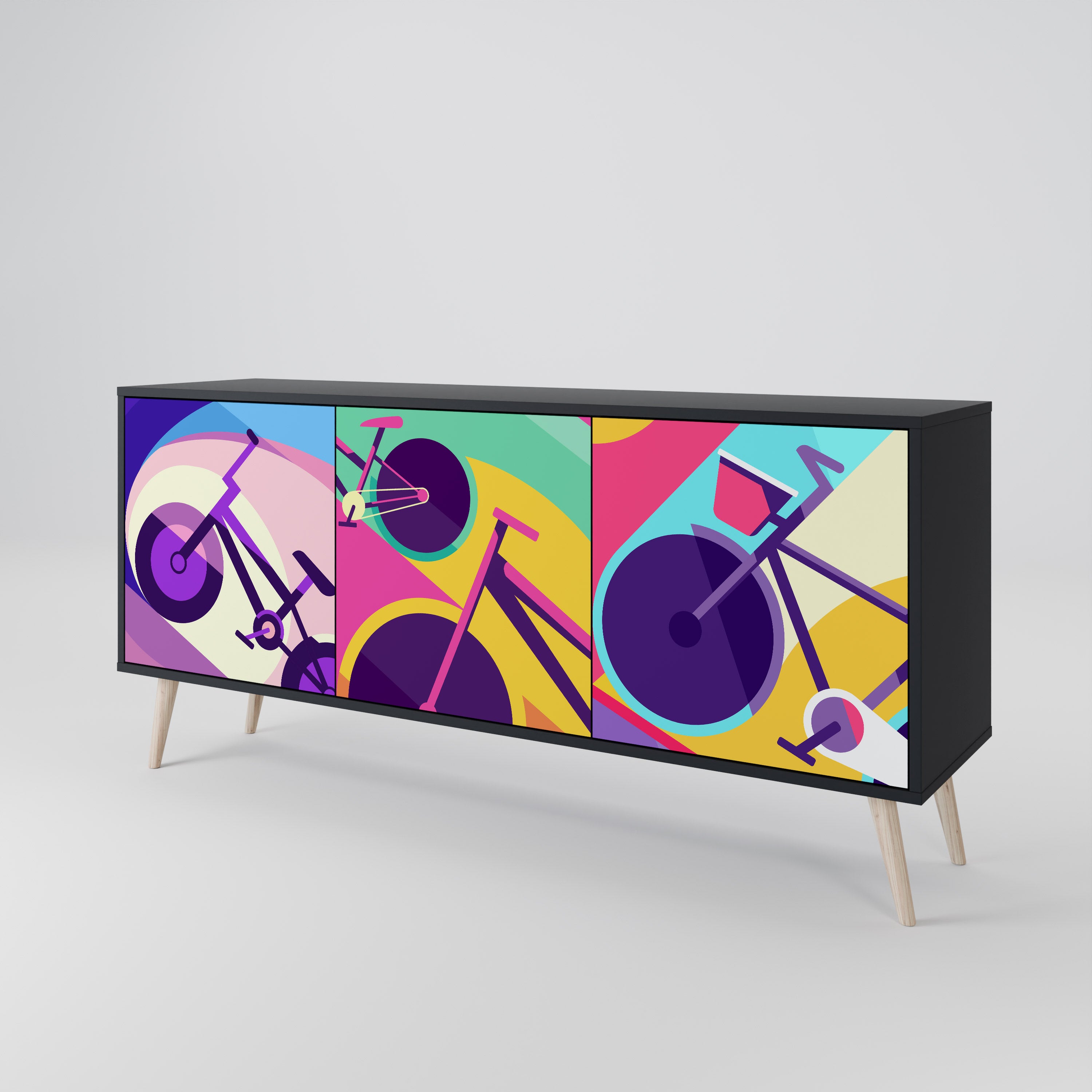 BIKE DREAMS 3-Door Sideboard