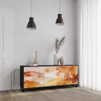 TRACES OF AUTUMN Aparador de 3 Portas em Acabamento Preto