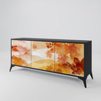 TRACES OF AUTUMN Aparador de 3 Portas em Acabamento Preto