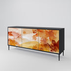 TRACES OF AUTUMN Aparador de 3 Portas em Acabamento Preto