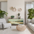 MORNING BY THE LAKE Aparador de 3 Portas em Acabamento Preto