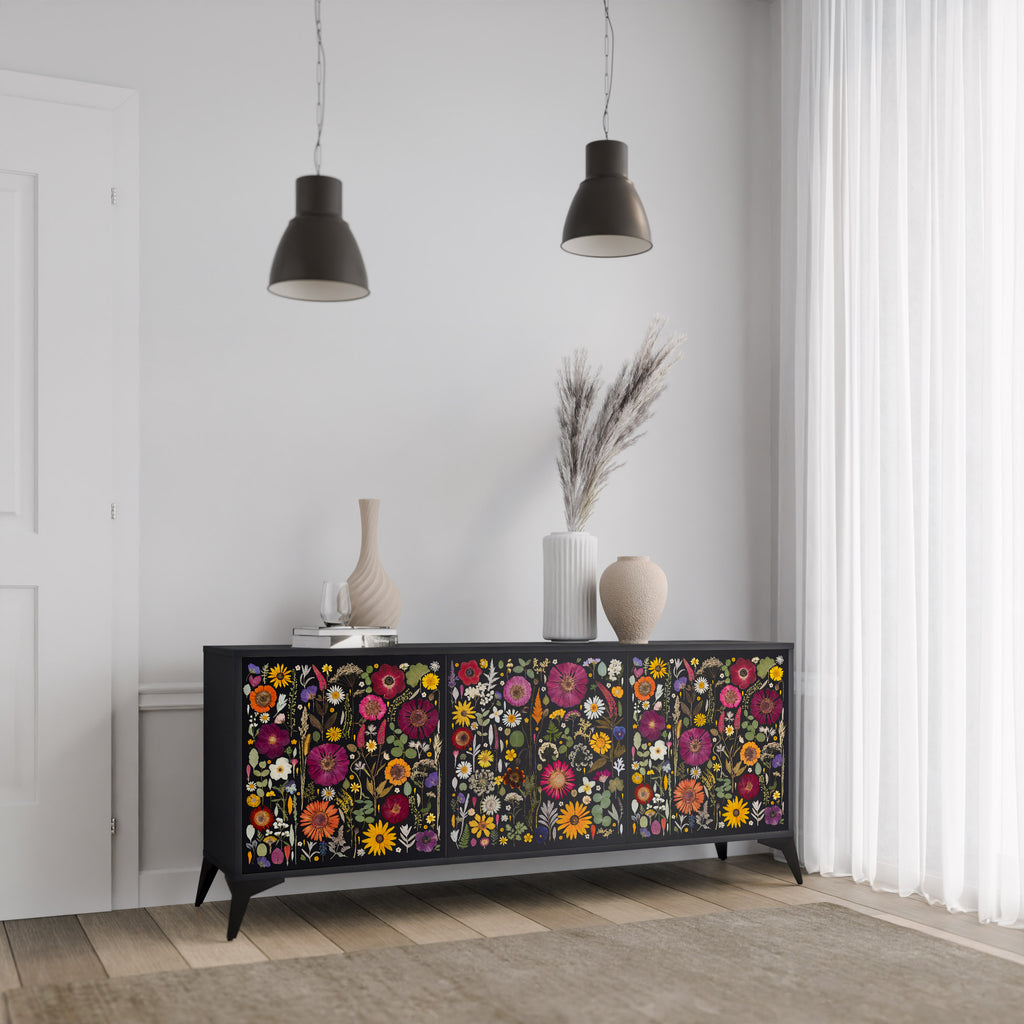 MIDNIGHT GARDEN 3-Door Sideboard