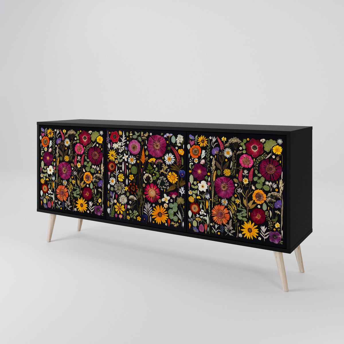 MIDNIGHT GARDEN 3-Door Sideboard